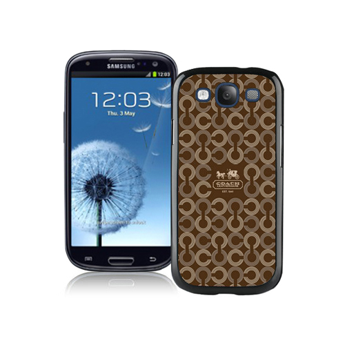 Coach Logo Monogram Brown Samsung Galaxy S3 9300 CBE | Women - Click Image to Close